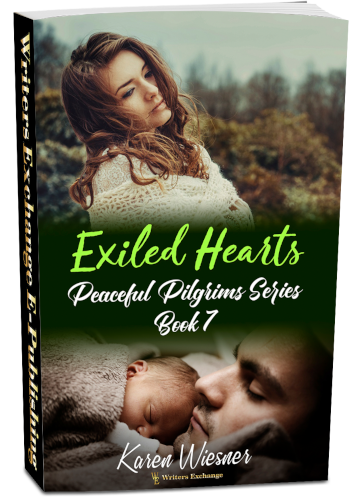 Peaceful Pilgrims Series, Book 7: Exiled Hearts 3d cover 500